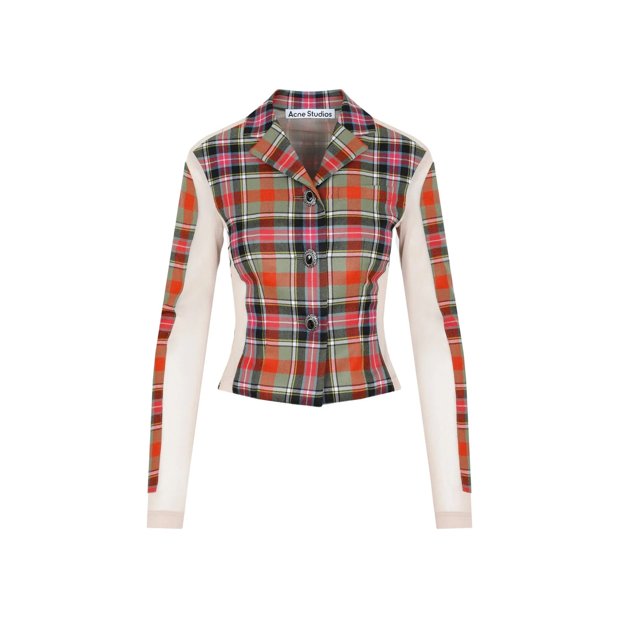 Acne Studios Checked Single-Breasted Jacket