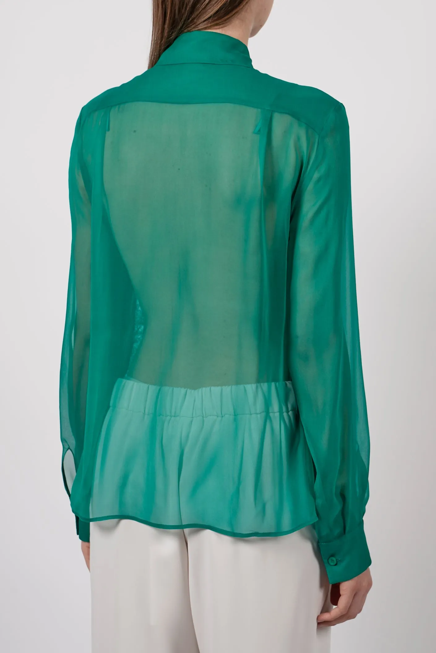 Alberta Ferretti Lace Detailed Shirt
