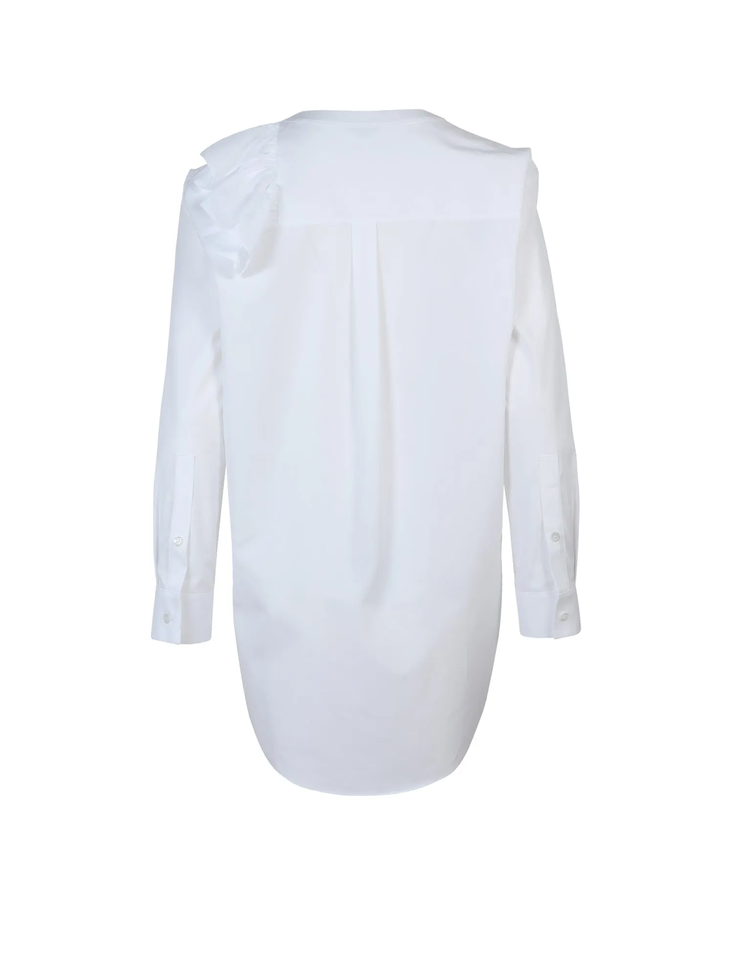 Alexander McQueen Asymmetric Ruffle Shirt