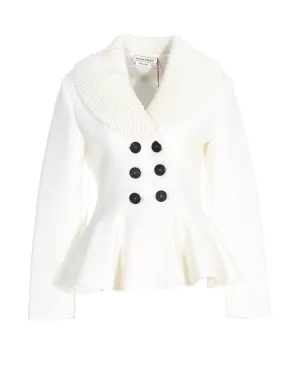 Alexander McQueen Peplum Knit Jacket