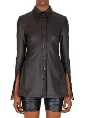 Alexander Wang Embellished Satin Shirt