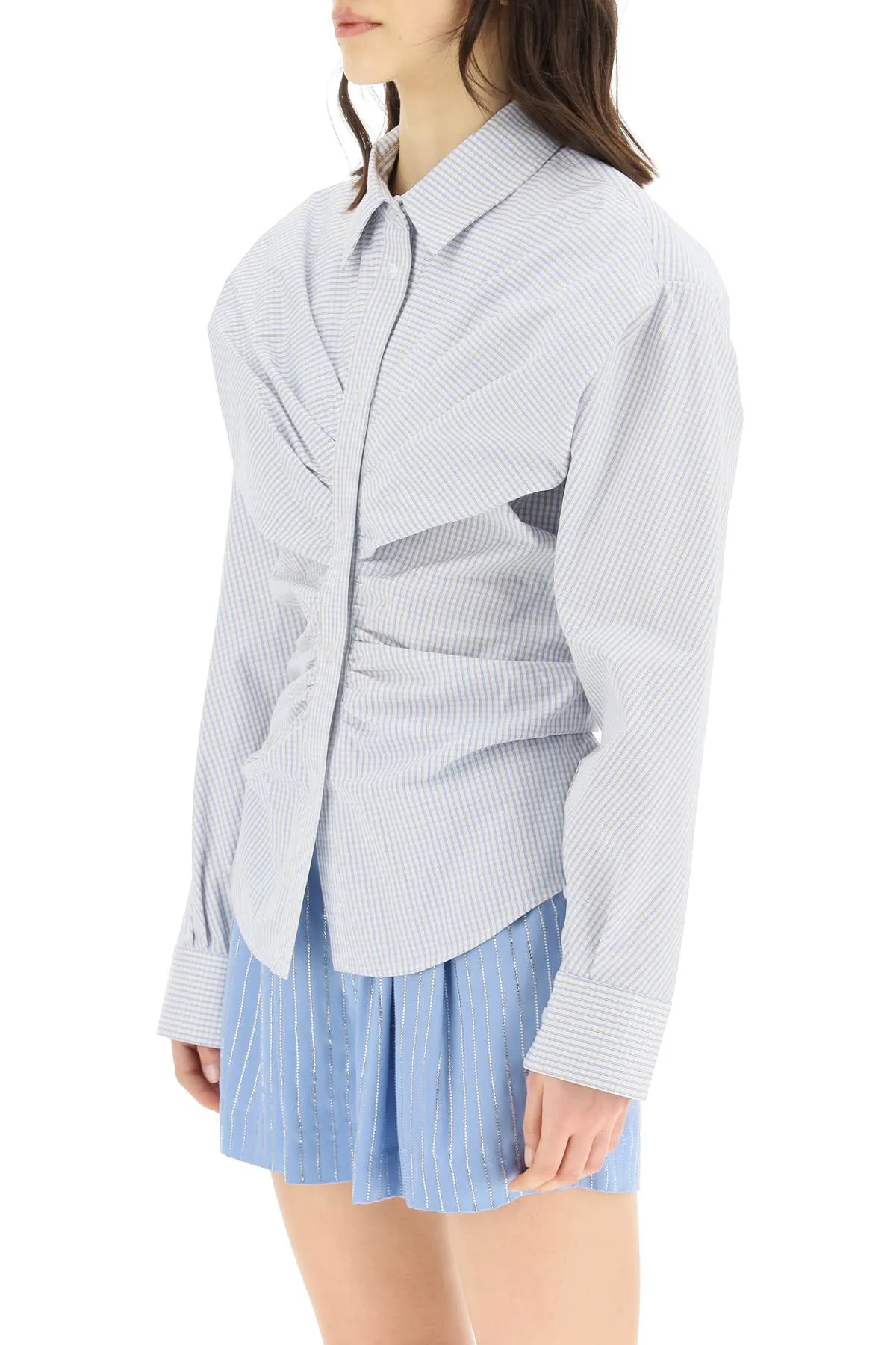 Alexander WangDraped Checked Shirt