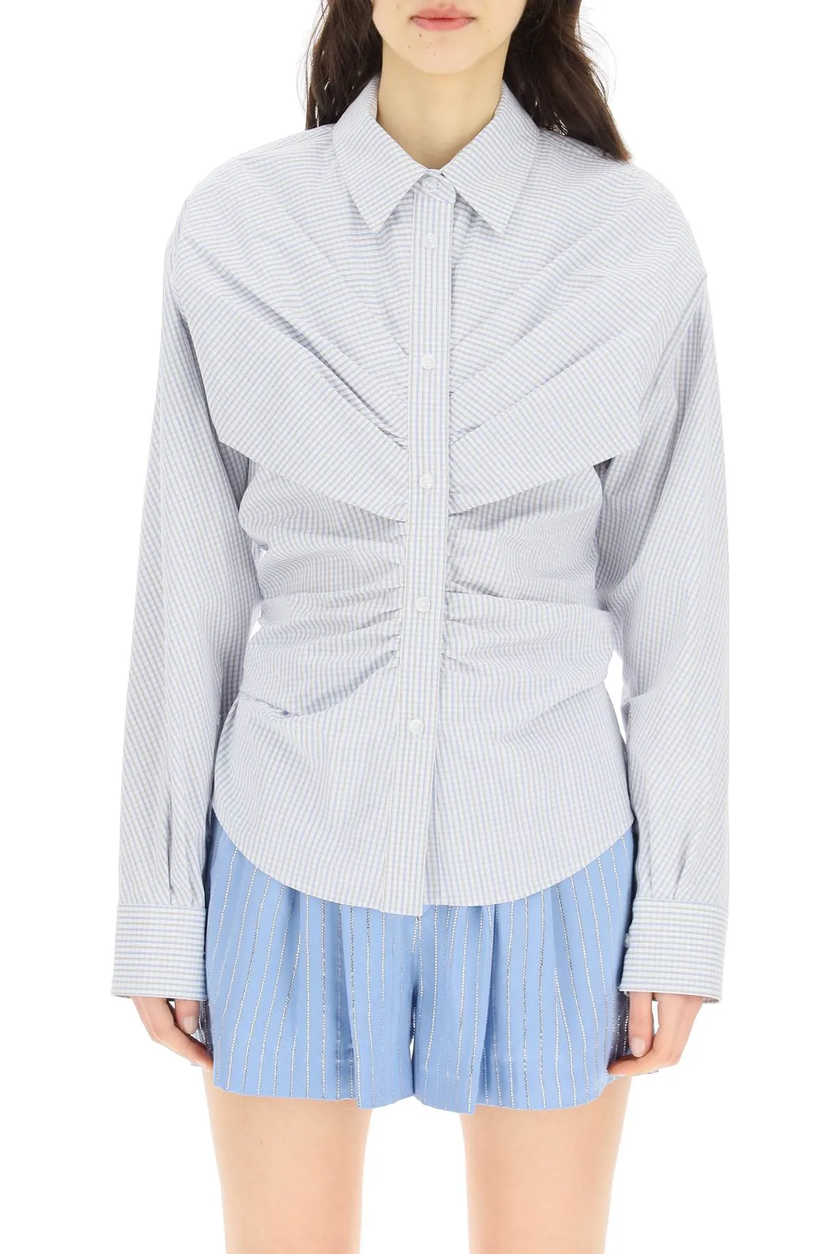 Alexander WangDraped Checked Shirt
