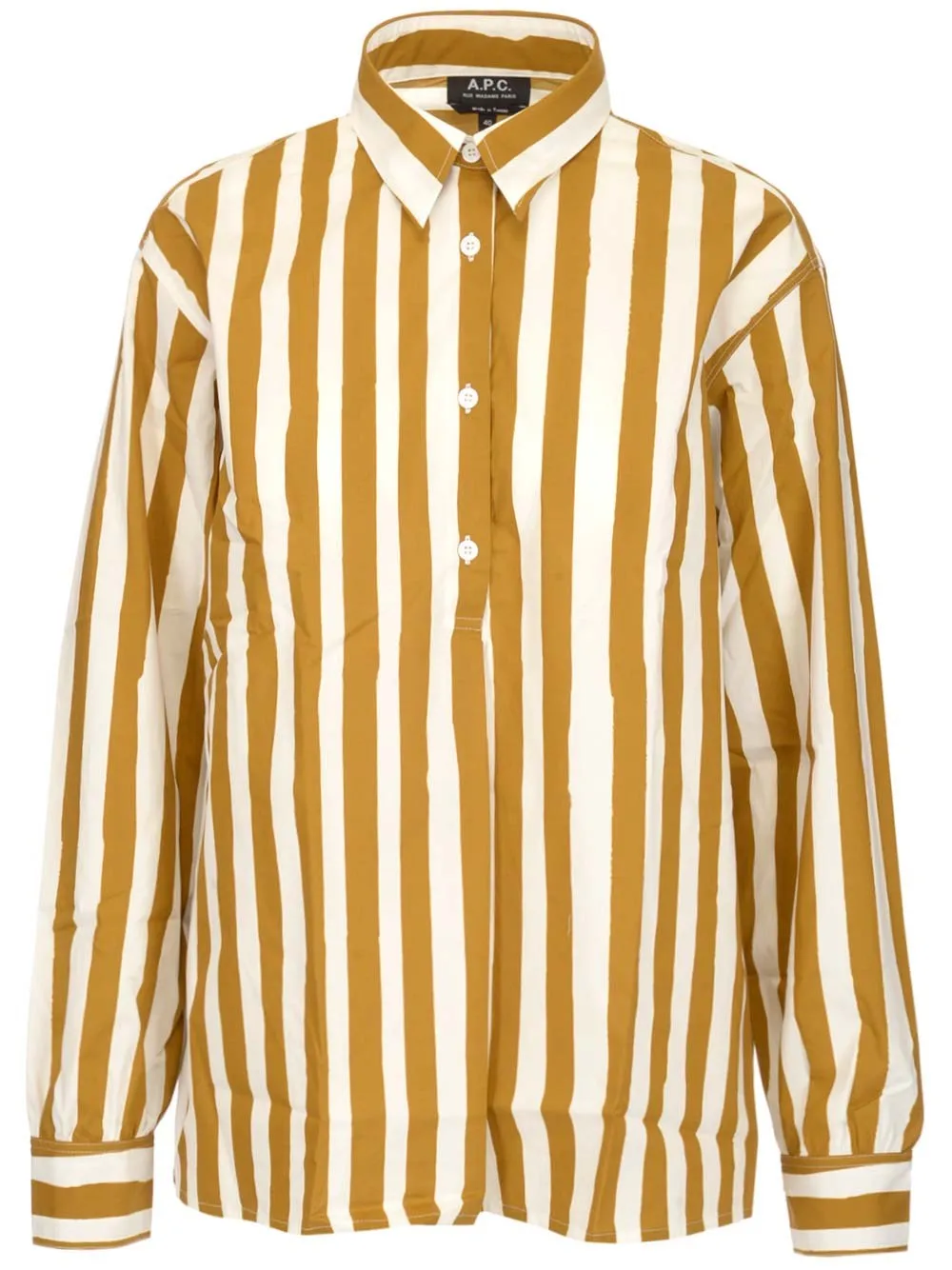 A.P.C. Striped Button-Up Shirt