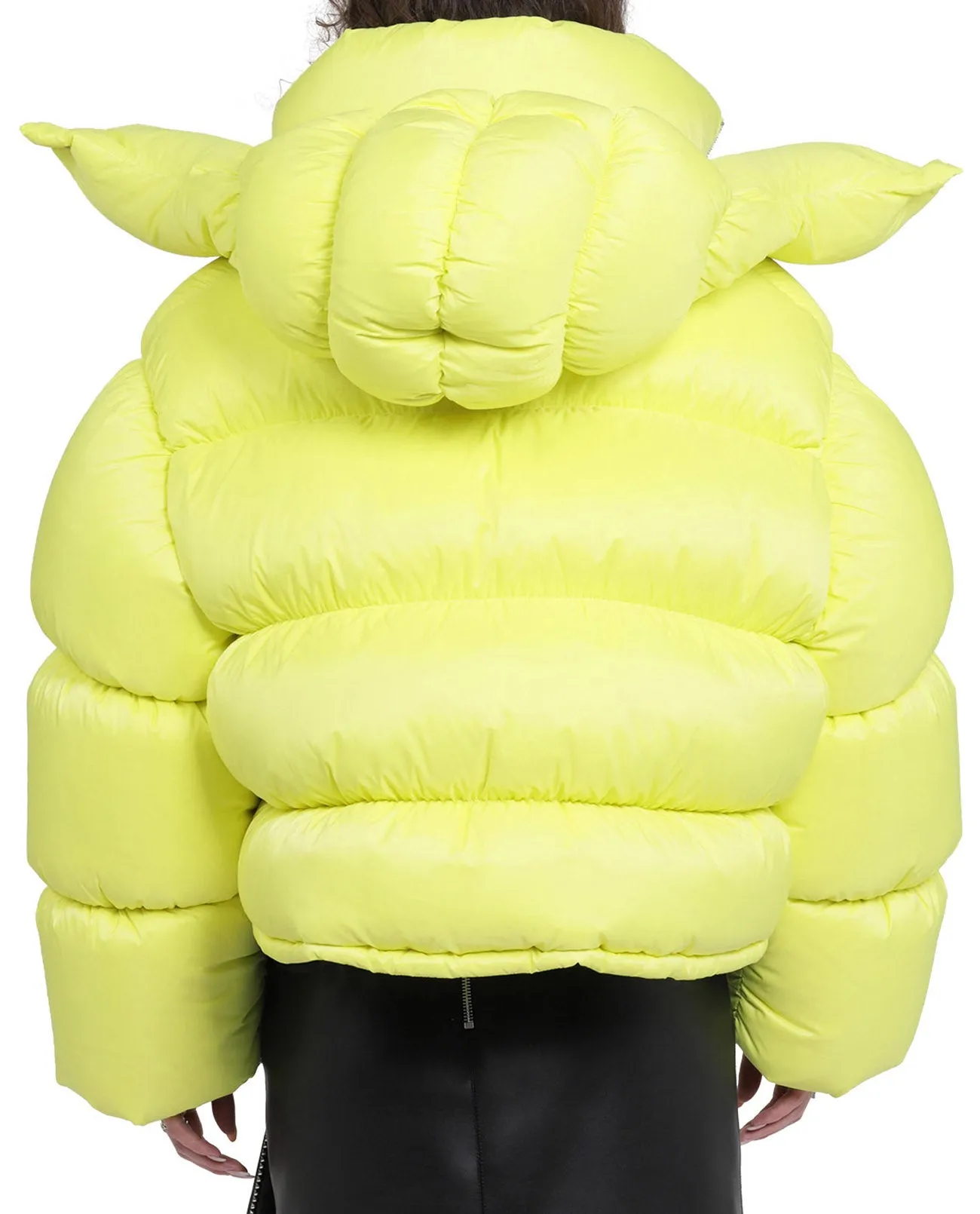 Area Studded Padded Cropped Jacket
