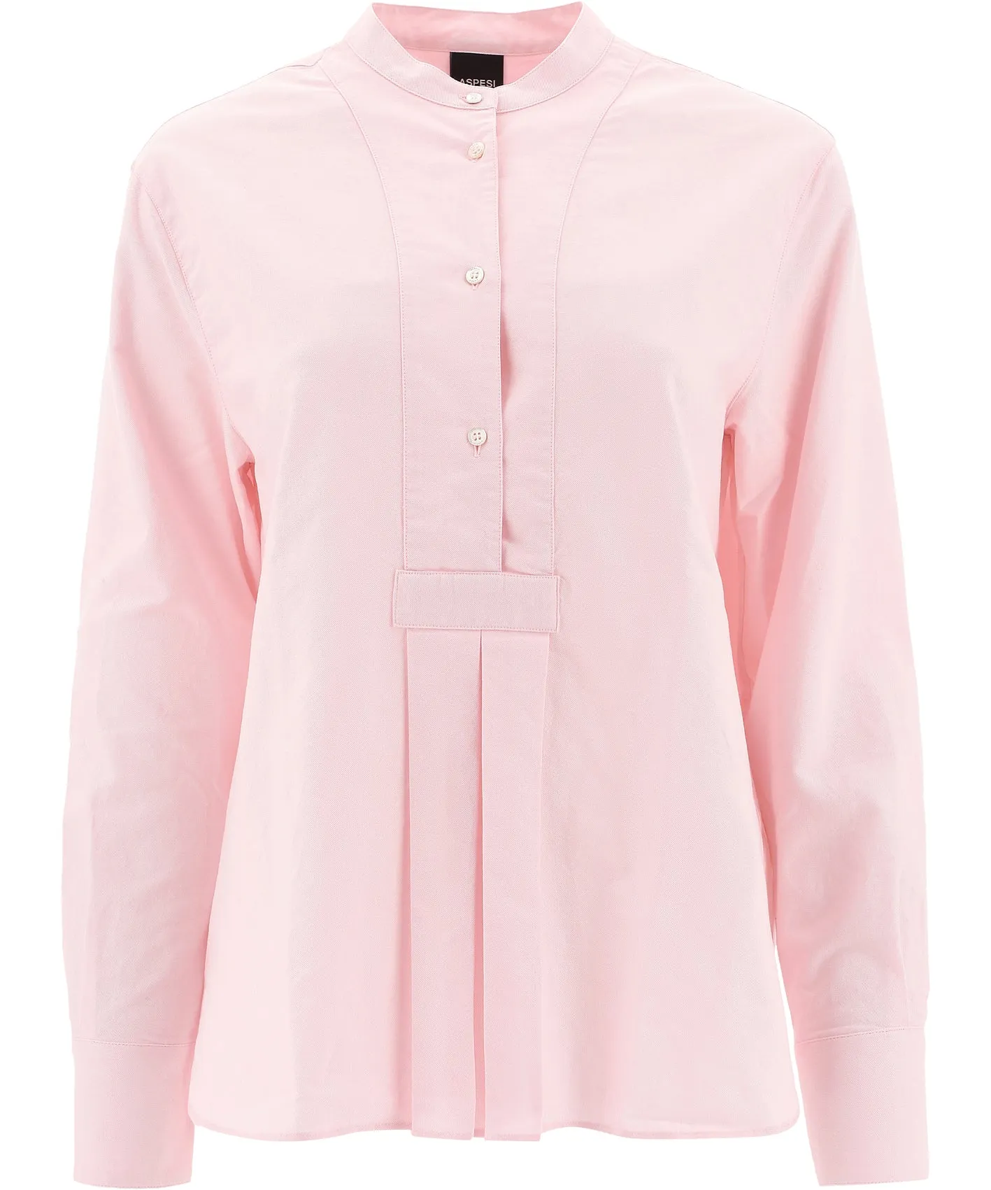 Aspesi Band Collar Oxford Shirt