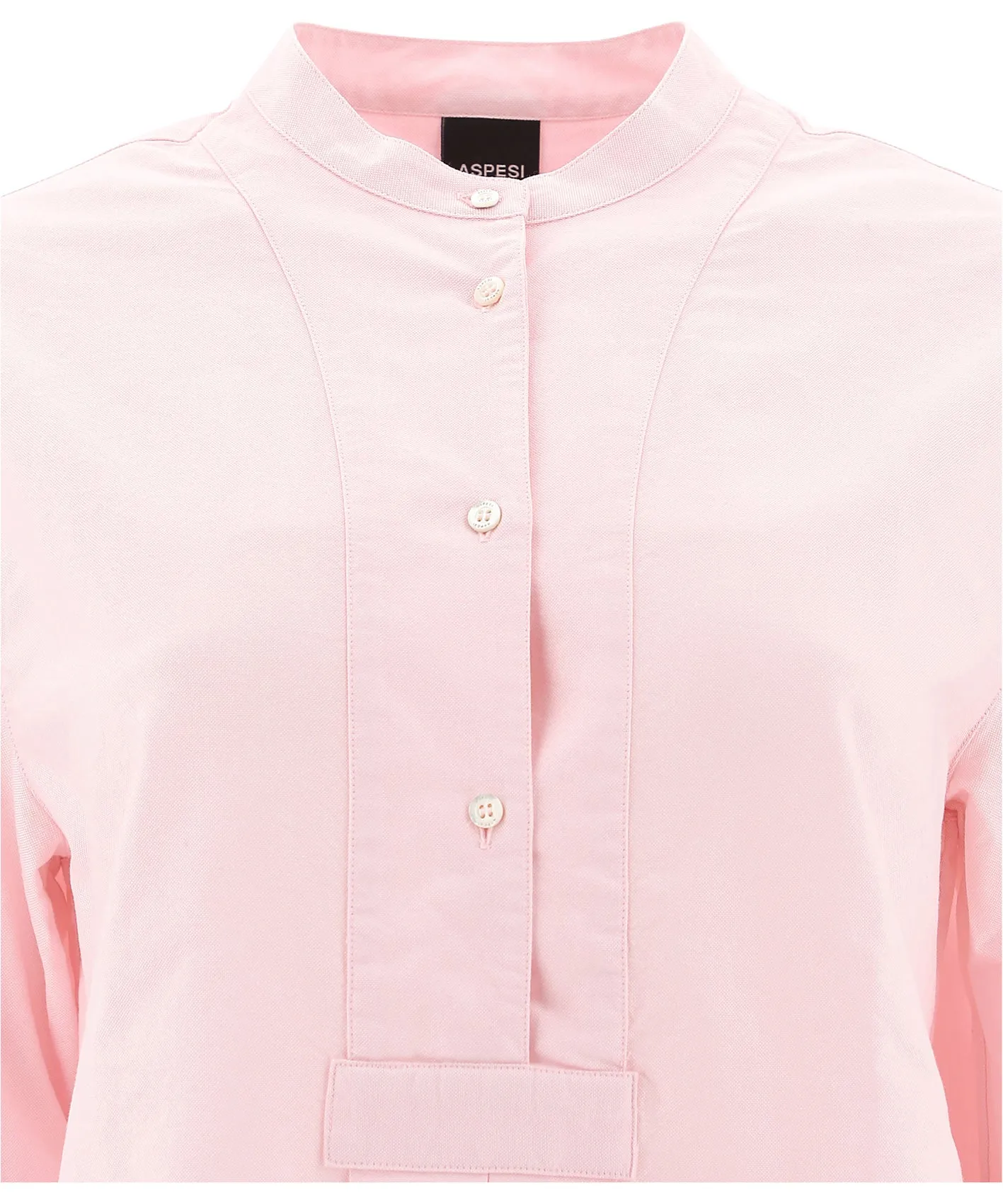 Aspesi Band Collar Oxford Shirt