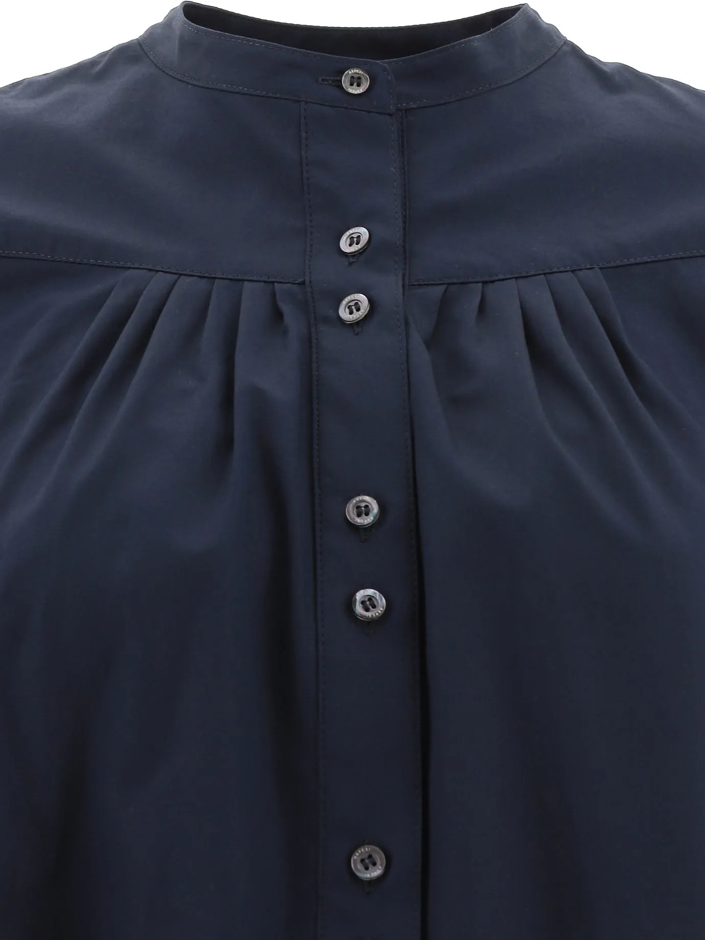 Aspesi Mandarin Collar Poplin Shirt