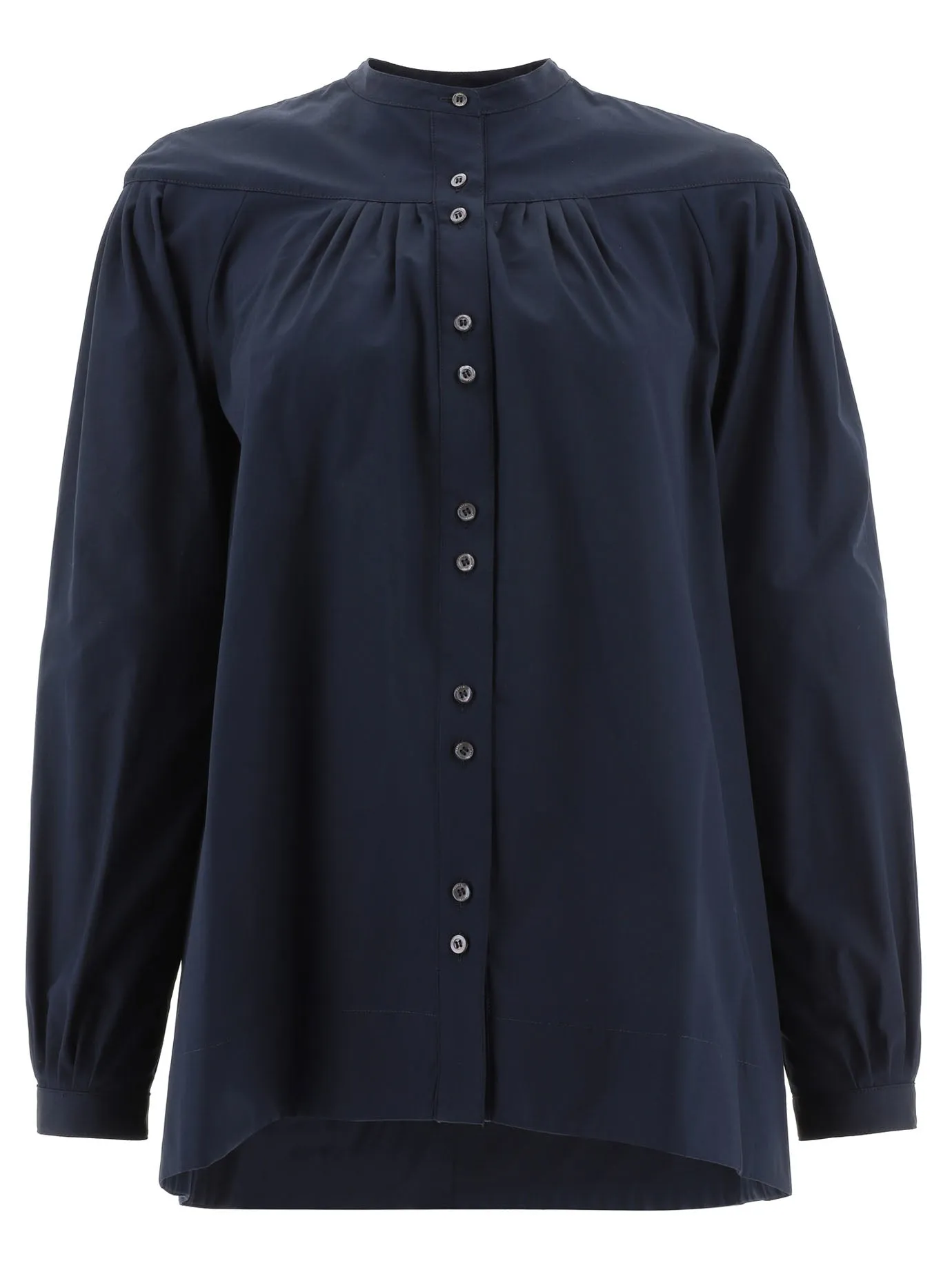 Aspesi Mandarin Collar Poplin Shirt