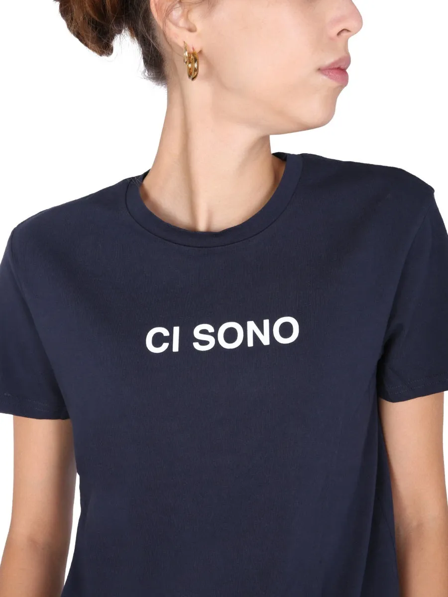 Aspesi Slogan Printed T-Shirt