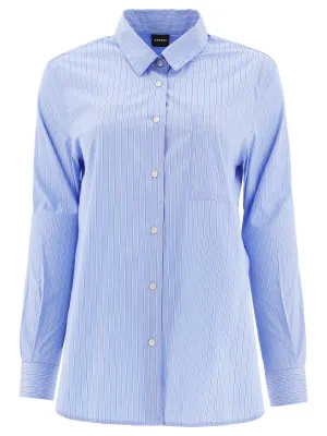 Aspesi Striped Long-Sleeved Shirt