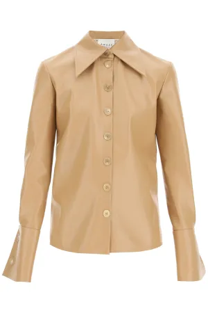 A.W.A.K.E. Mode Faux Leather Shirt
