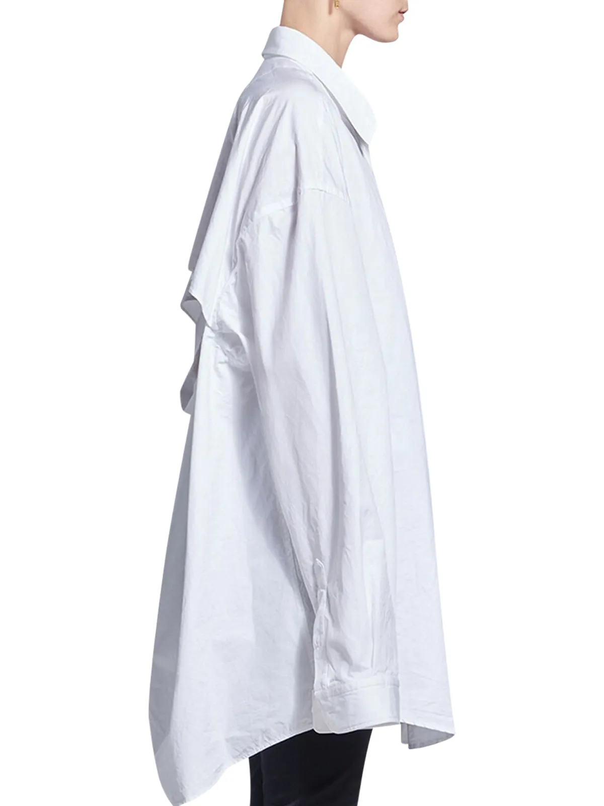 Balenciaga Back Slit Oversized Shirt