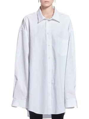 Balenciaga Back Slit Oversized Shirt