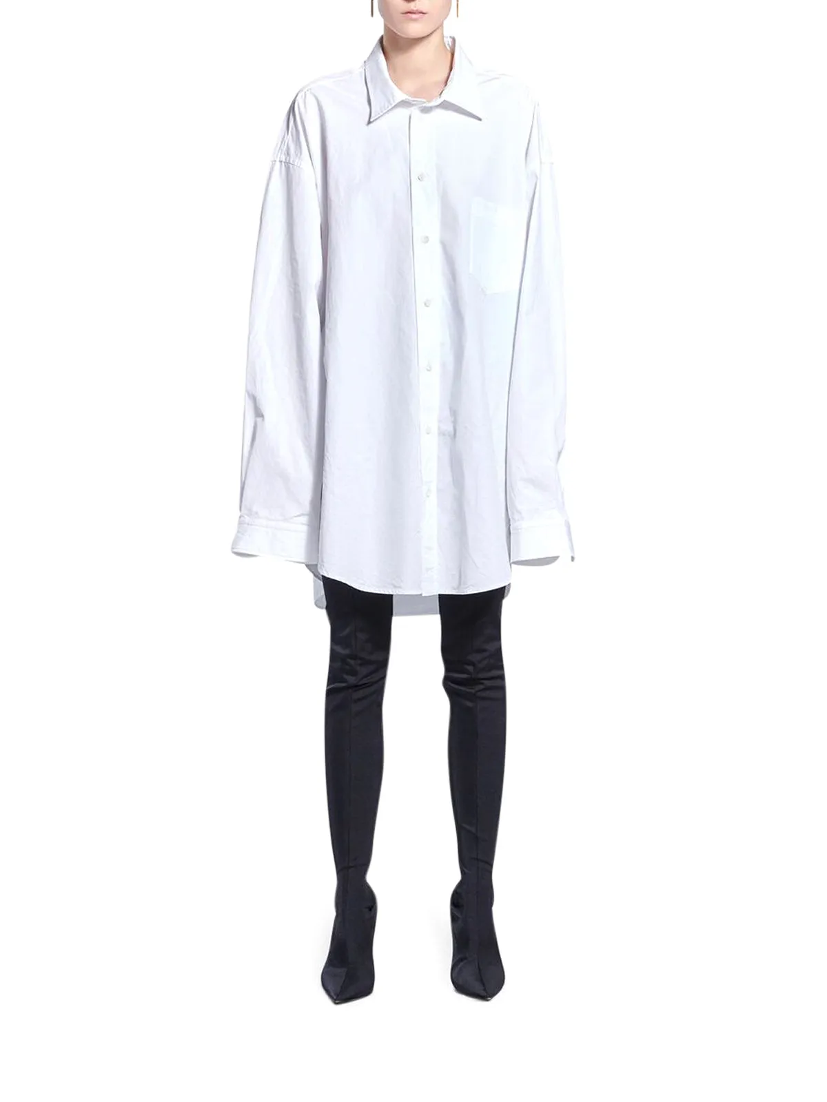 Balenciaga Back Slit Oversized Shirt