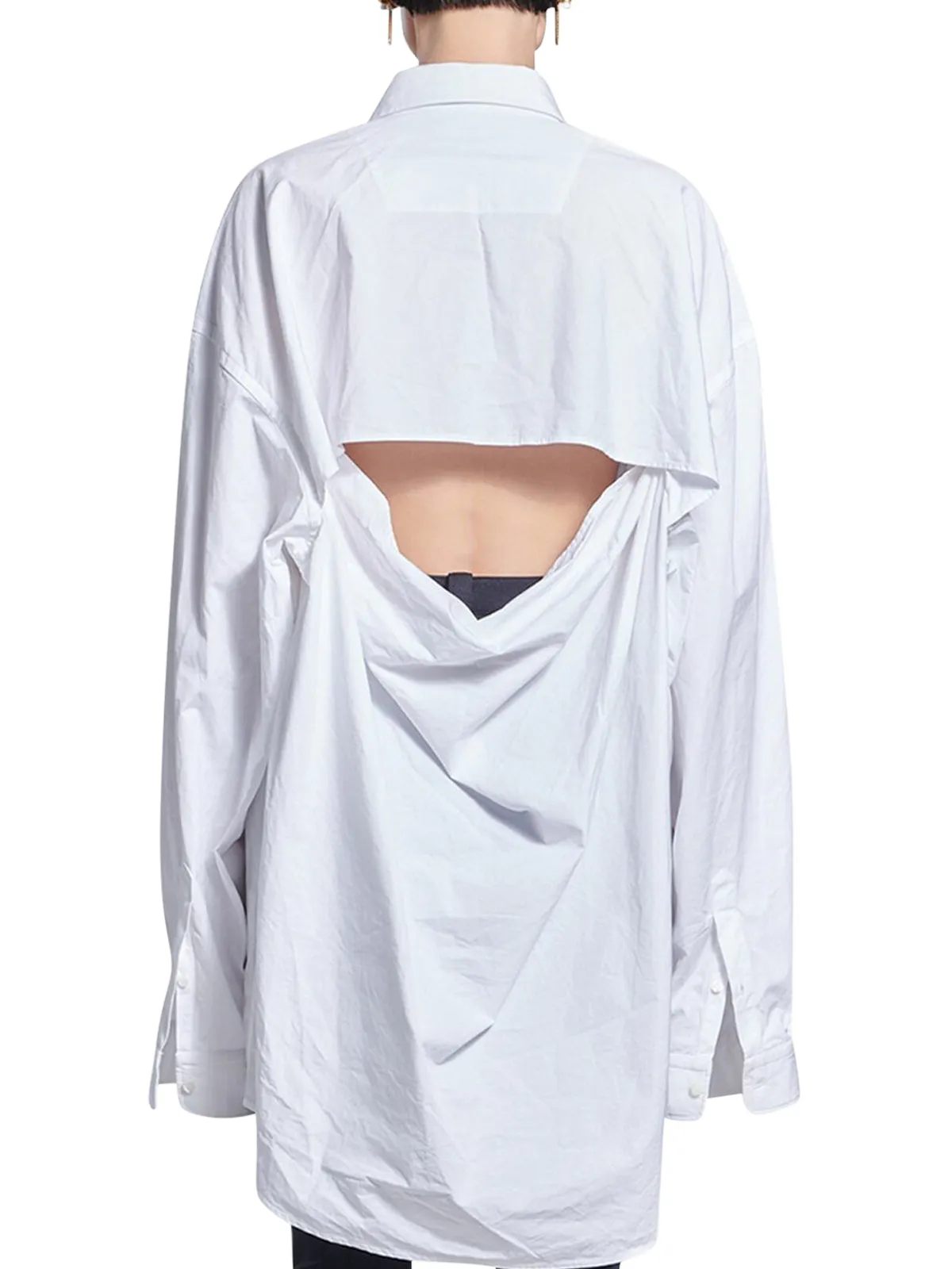Balenciaga Back Slit Oversized Shirt