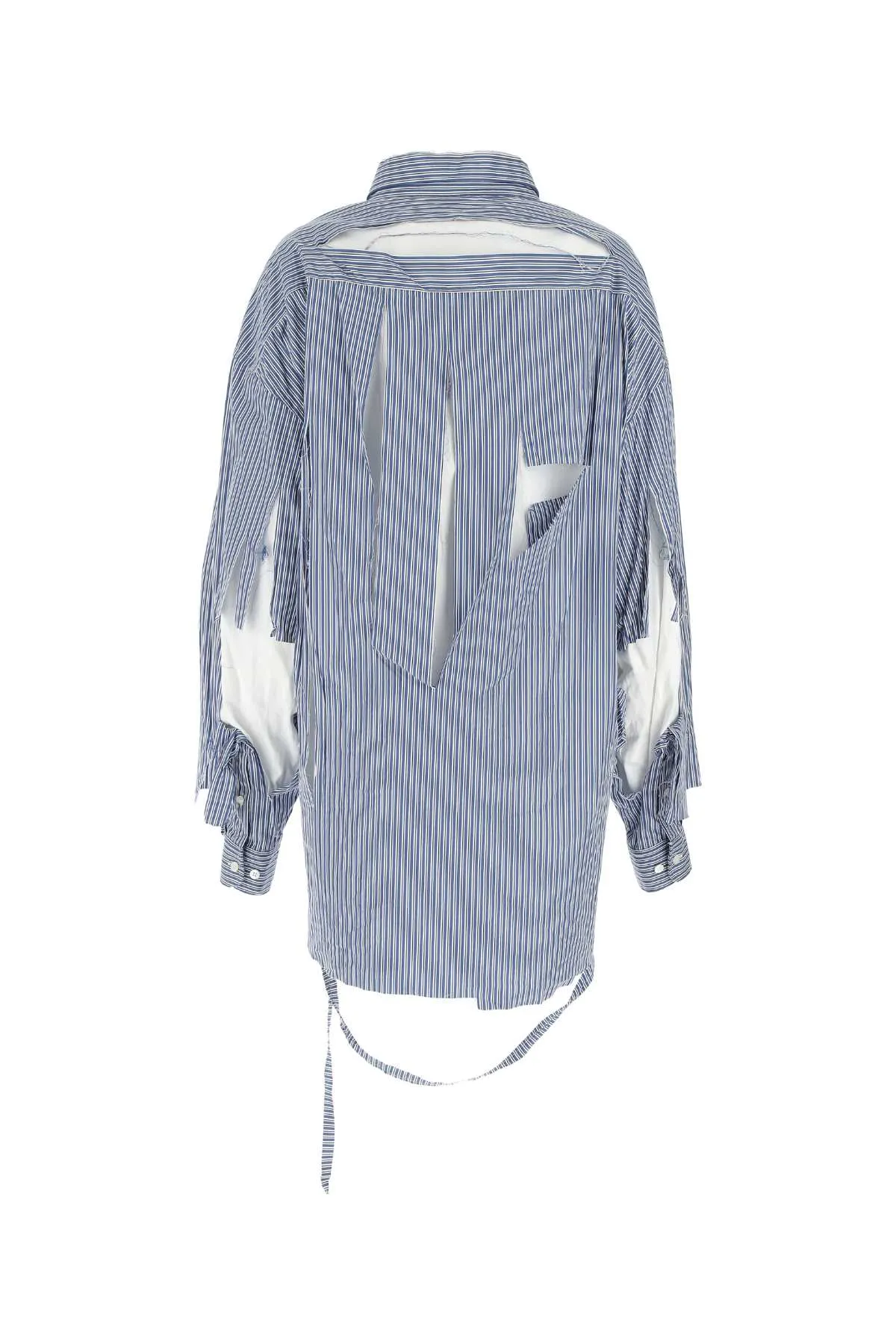 Balenciaga Destroyed Striped Shirt