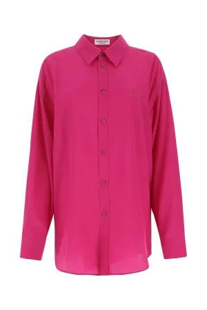 Balenciaga Logo Detailed Oversized Shirt