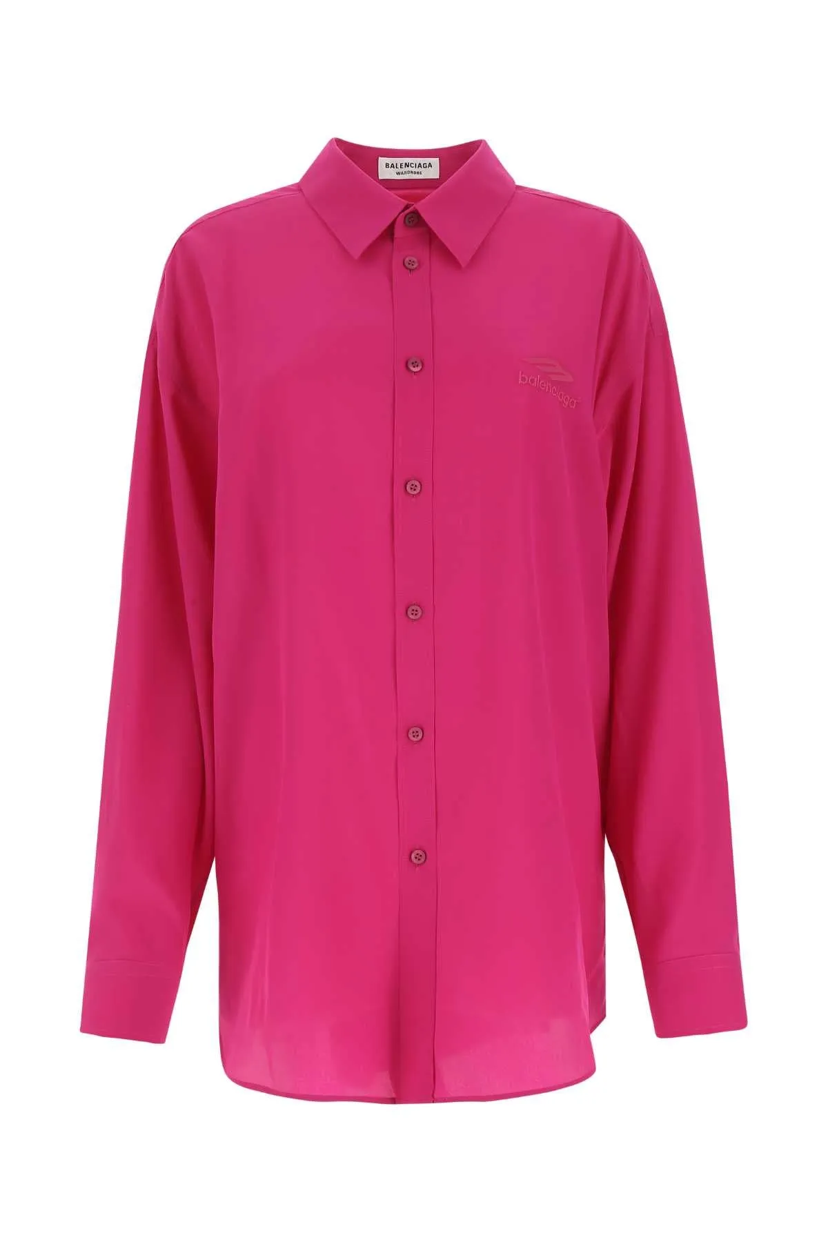 Balenciaga Logo Detailed Oversized Shirt