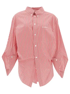 Balenciaga Logo Embroidered Stripped Shirt