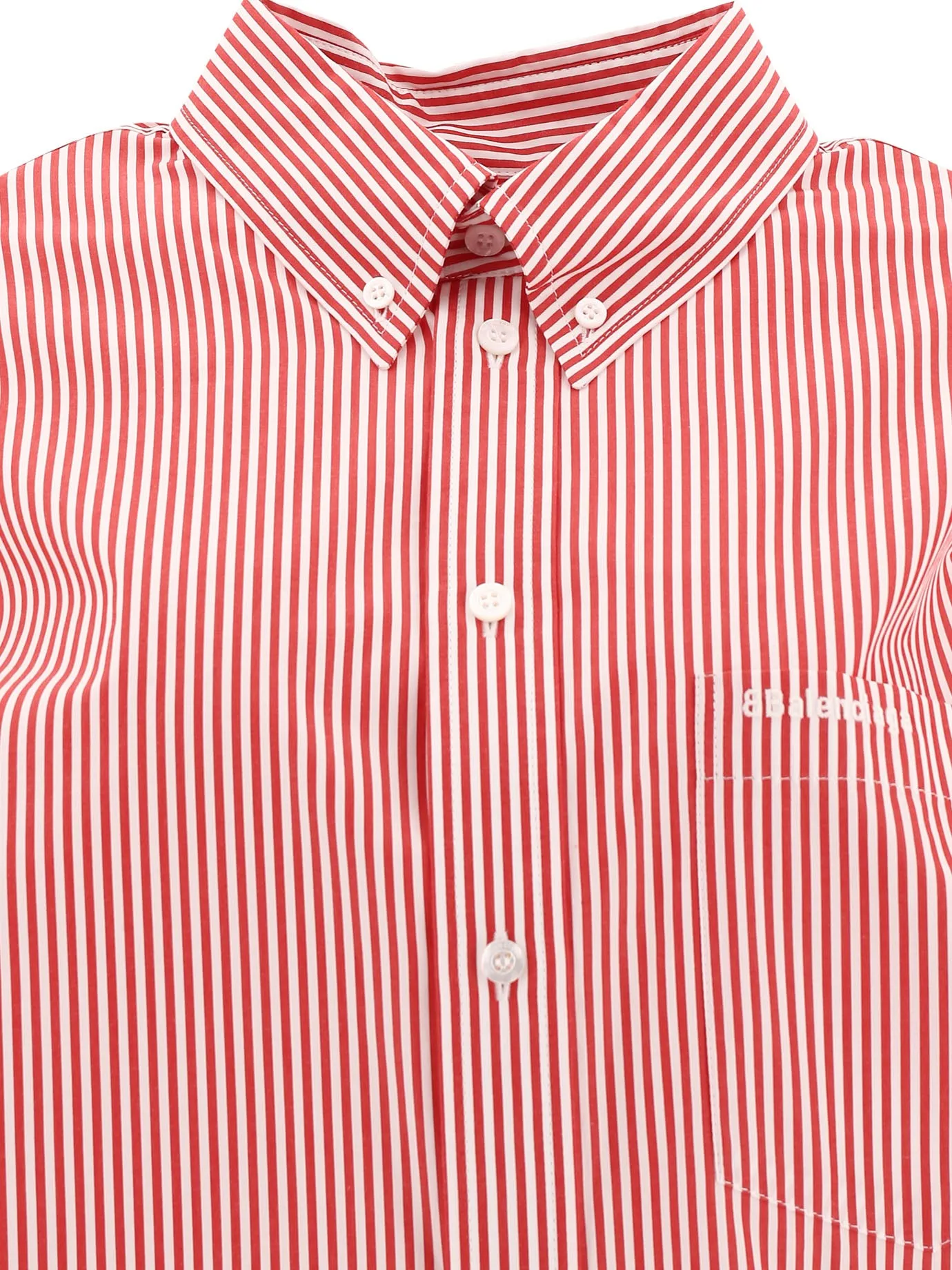 Balenciaga Logo Embroidered Stripped Shirt