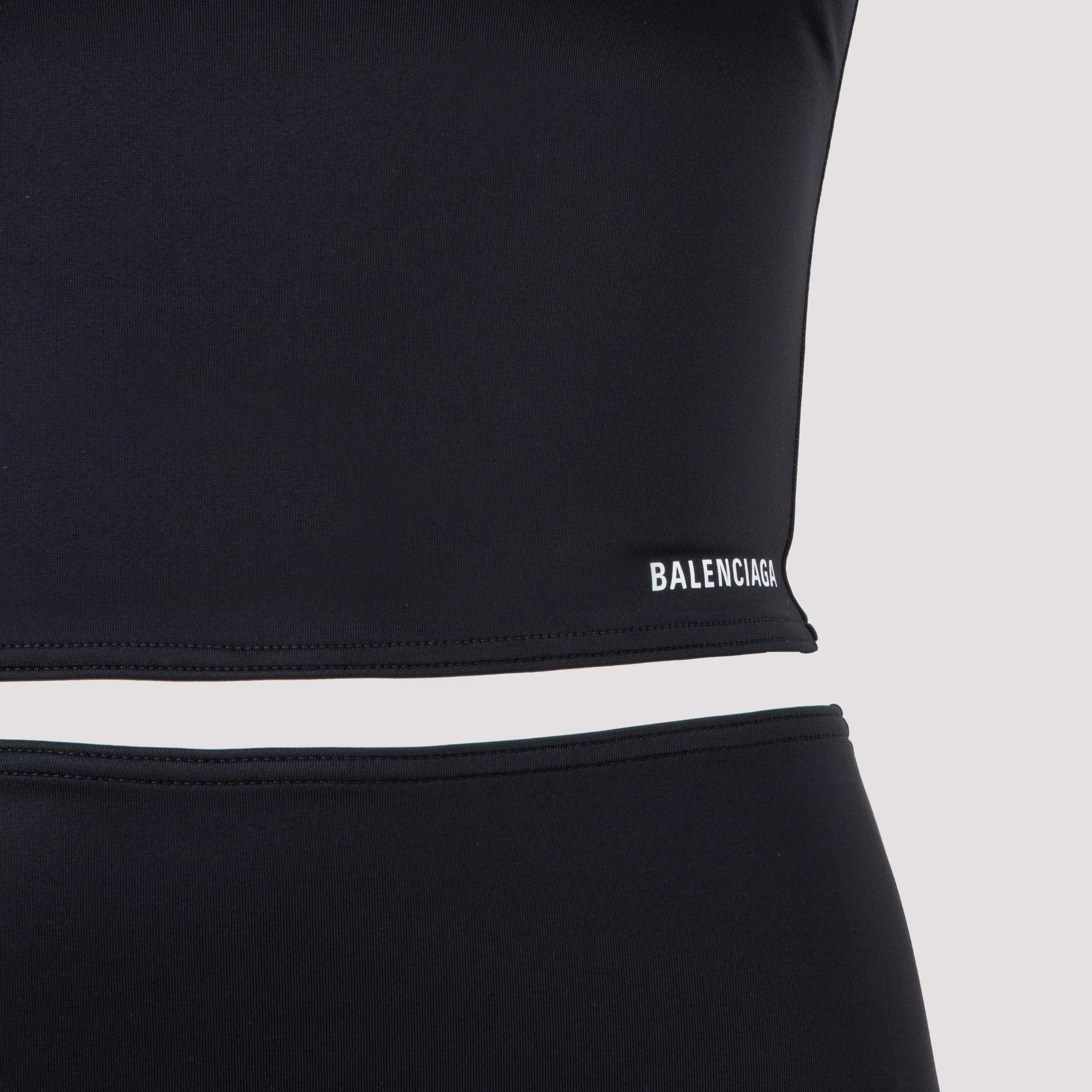Balenciaga Logo Printed Two-Piece Swimsuit