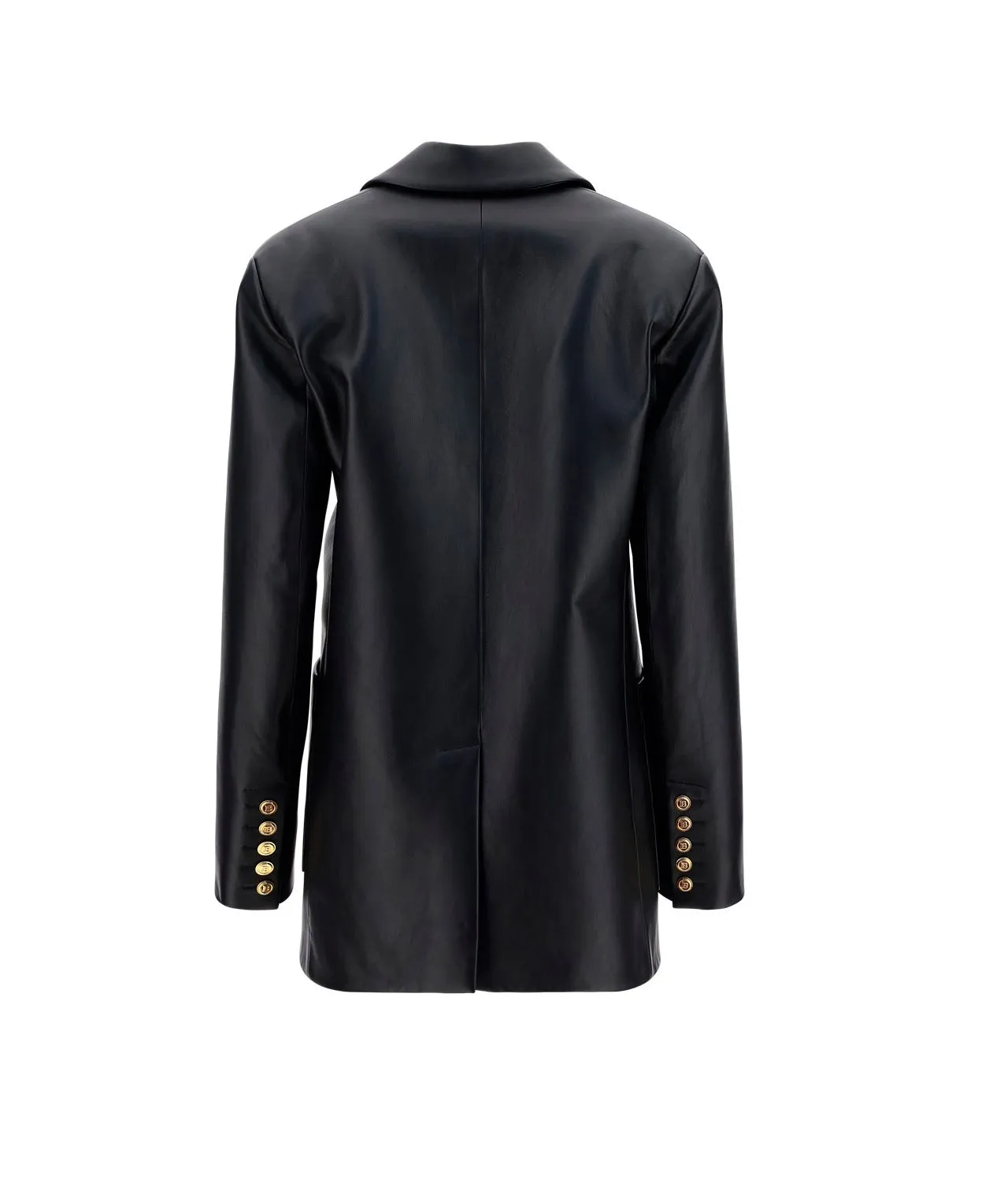 Balmain Double Breasted Leather Jacket