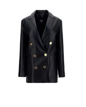 Balmain Double Breasted Leather Jacket