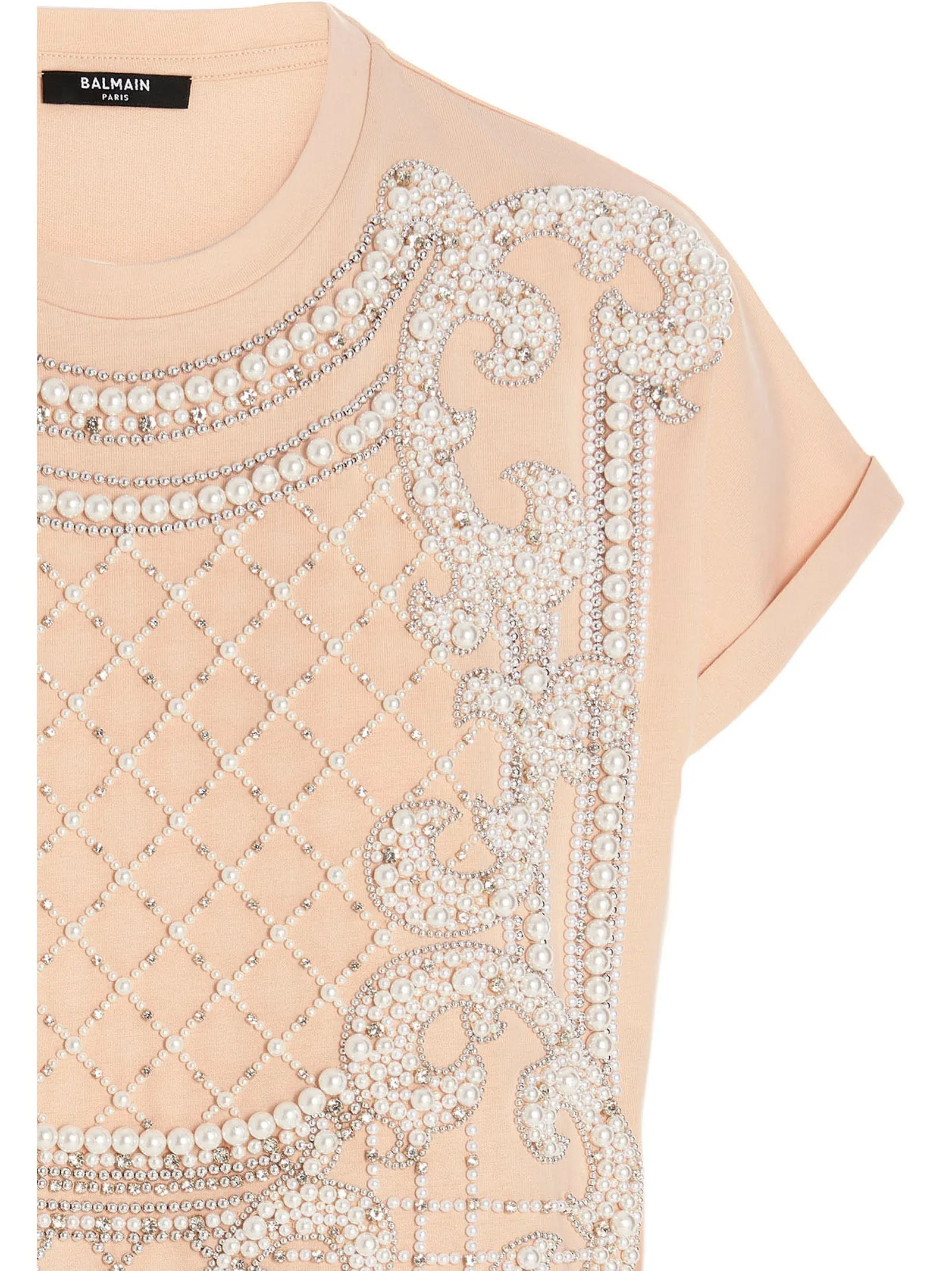 Balmain Embellished Crewneck T-Shirt