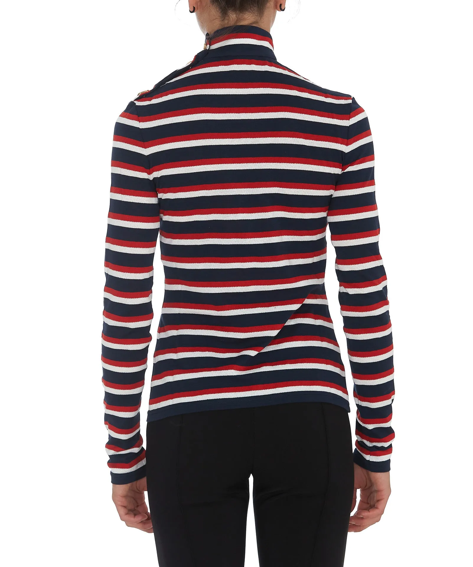 Balmain Striped Jersey T-Shirt