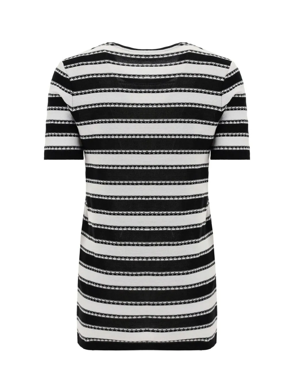 Balmain Striped Knitted T-Shirt