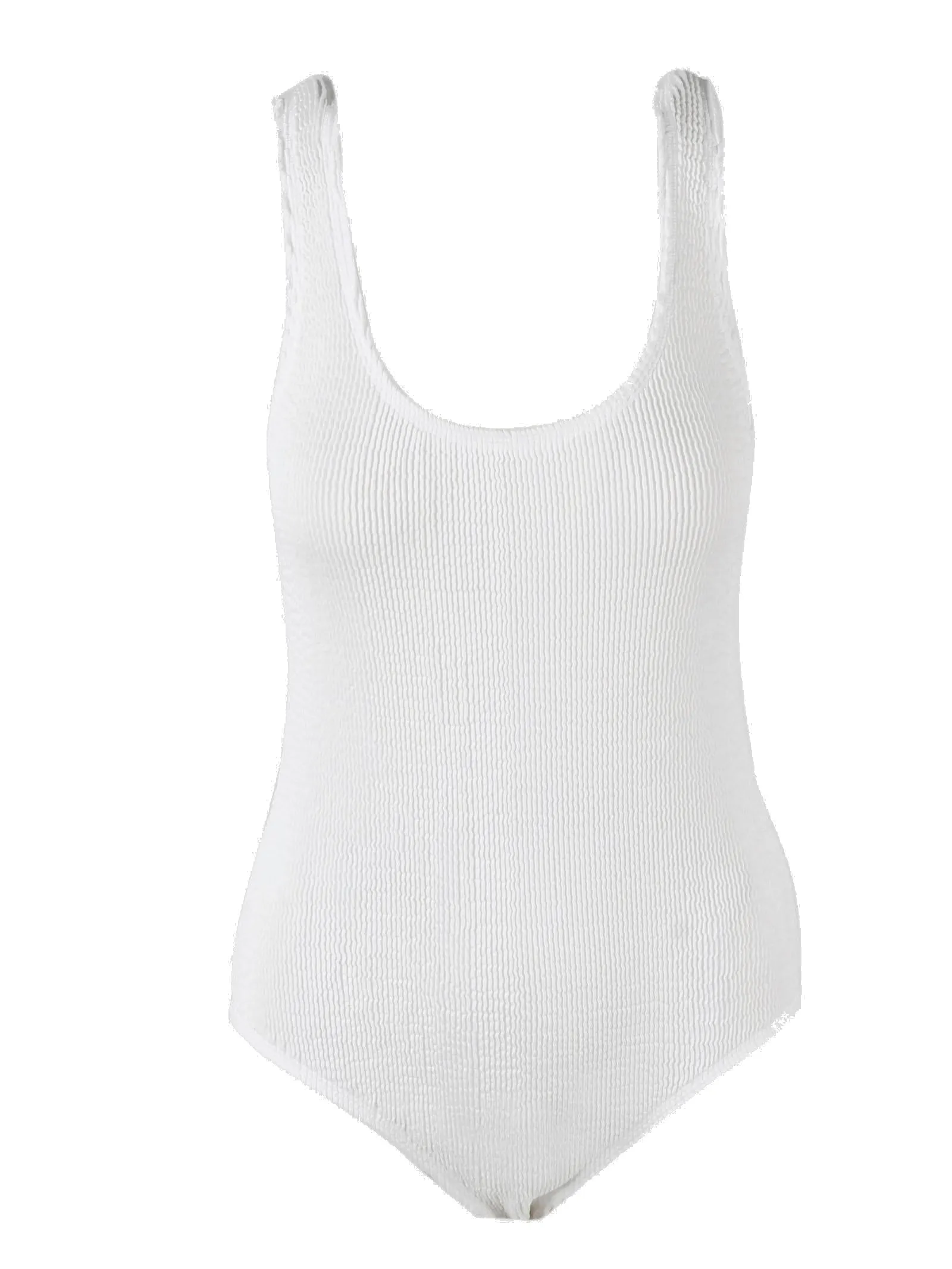 Bottega Veneta Crinkled Scoop Neck Swimsuit