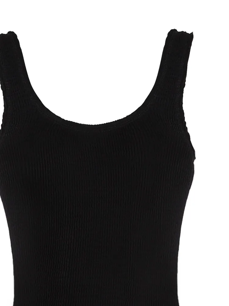 Bottega Veneta Ribbed Sleeveless Swimsuit