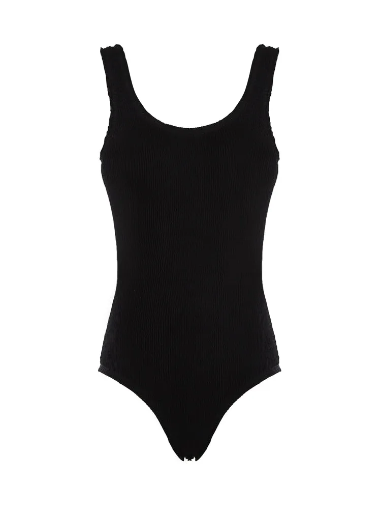 Bottega Veneta Ribbed Sleeveless Swimsuit