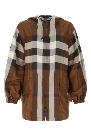 Burberry Check Lightweight Hooded Jacket