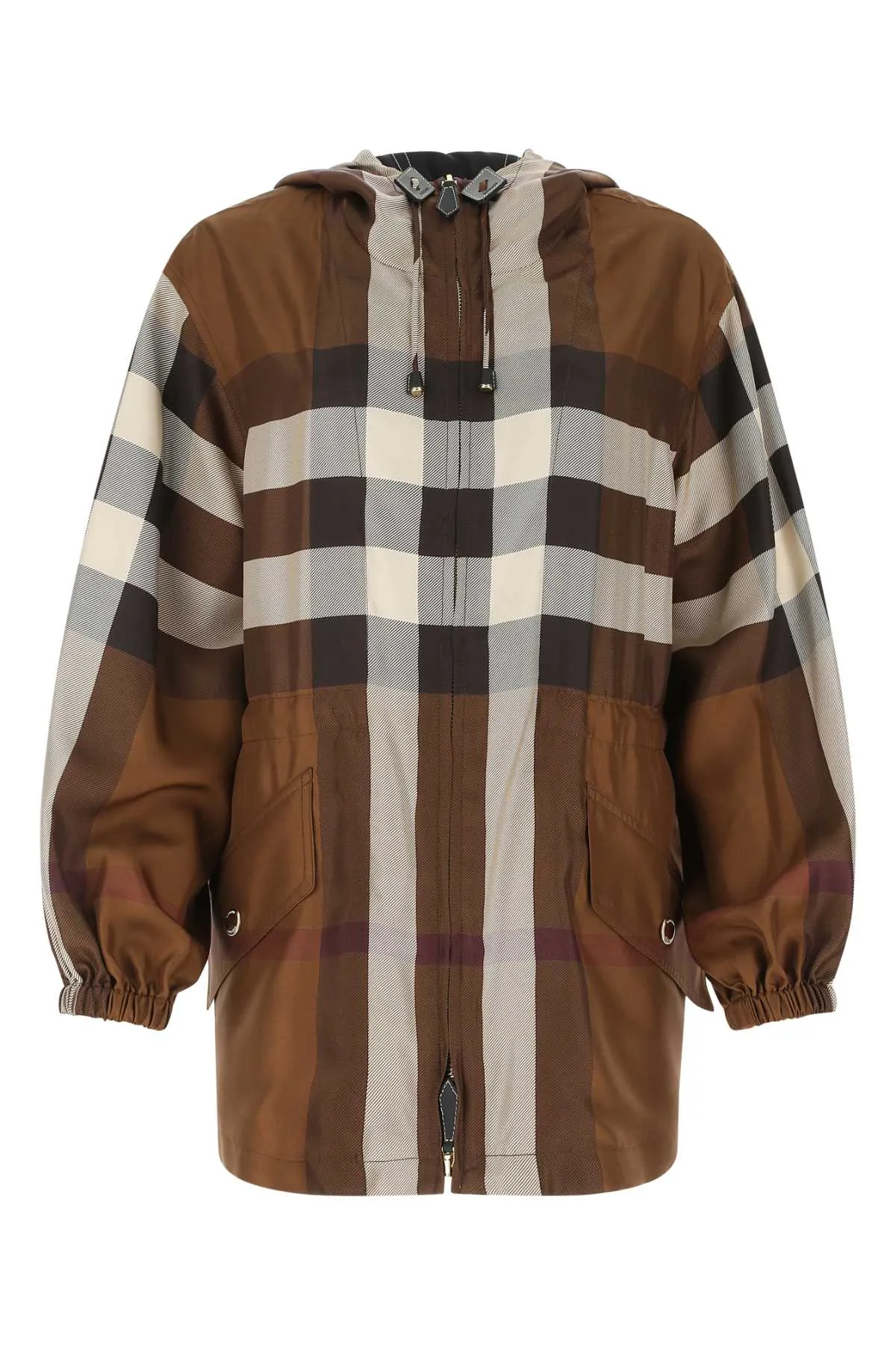 Burberry Check Lightweight Hooded Jacket