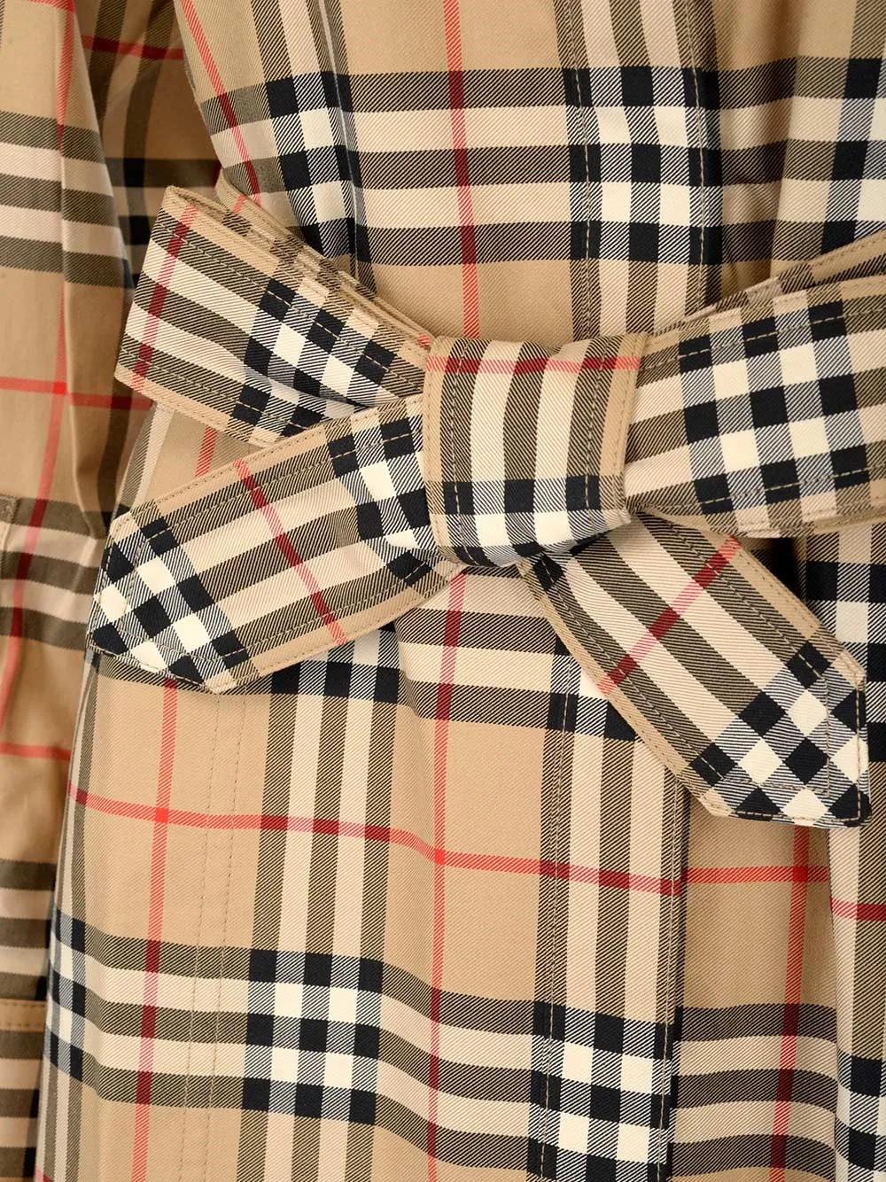 Burberry Checked Belted Shirt Dress