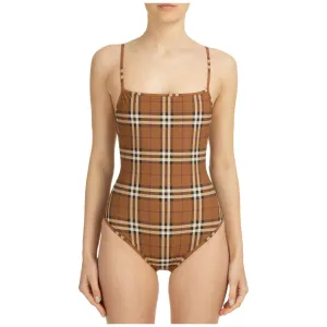 Burberry Checked One-Piece Swimsuit