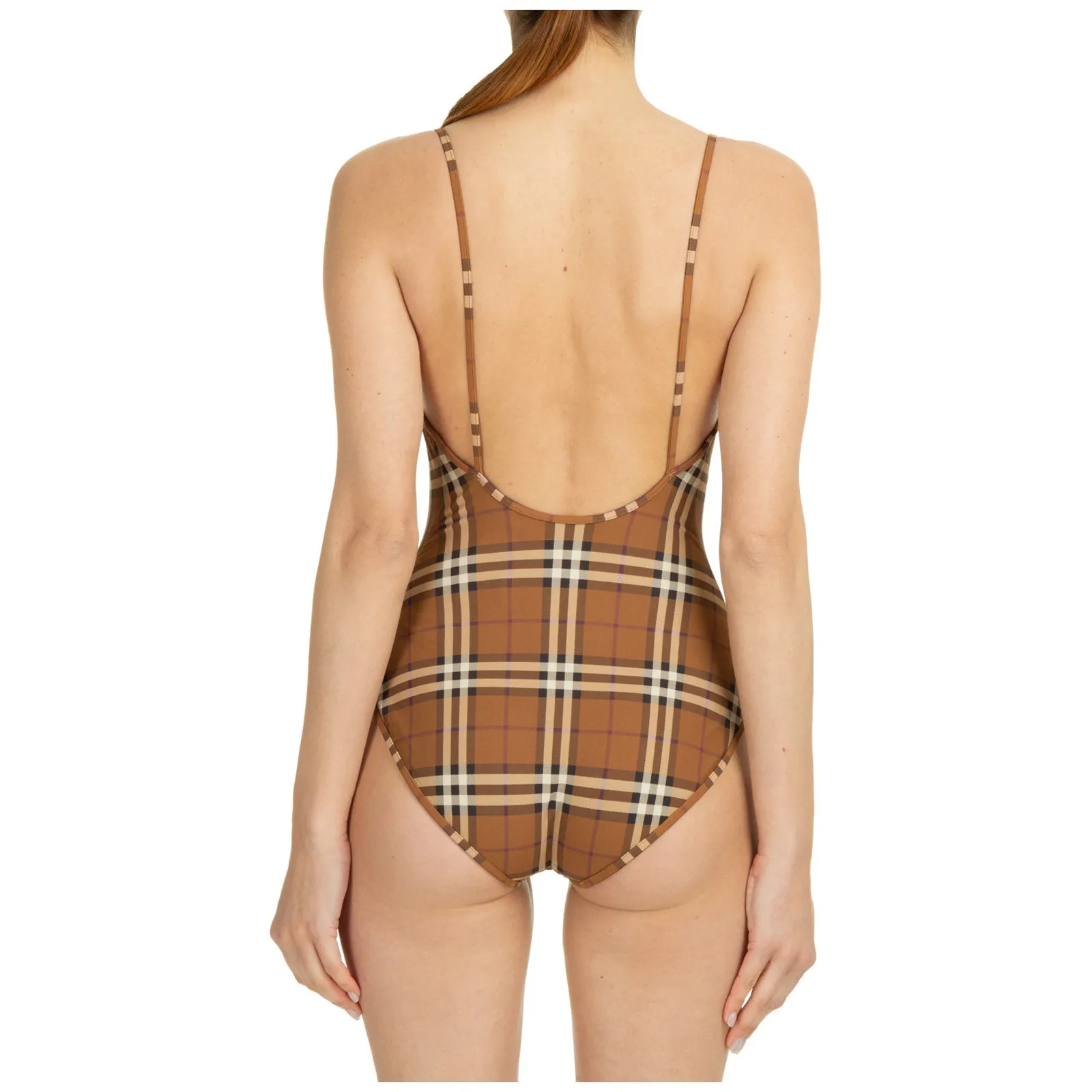 Burberry Checked One-Piece Swimsuit