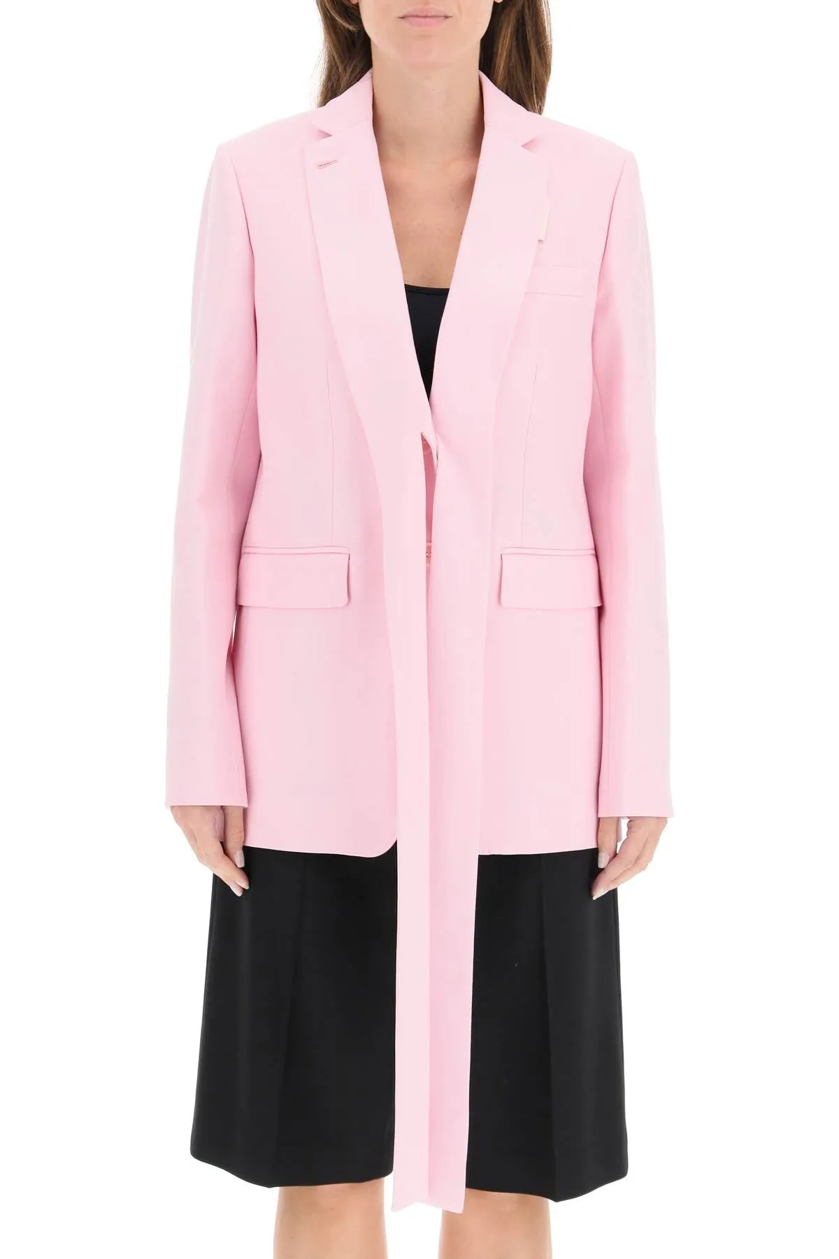 Burberry Exaggerated Lapel Tailored Jacket