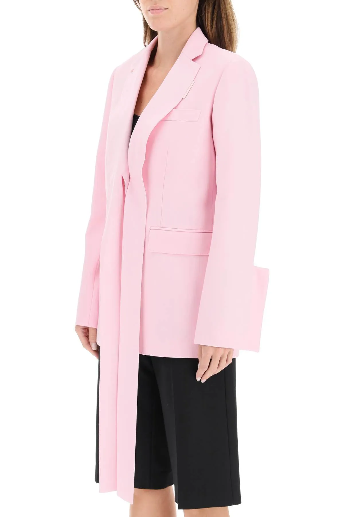 Burberry Exaggerated Lapel Tailored Jacket