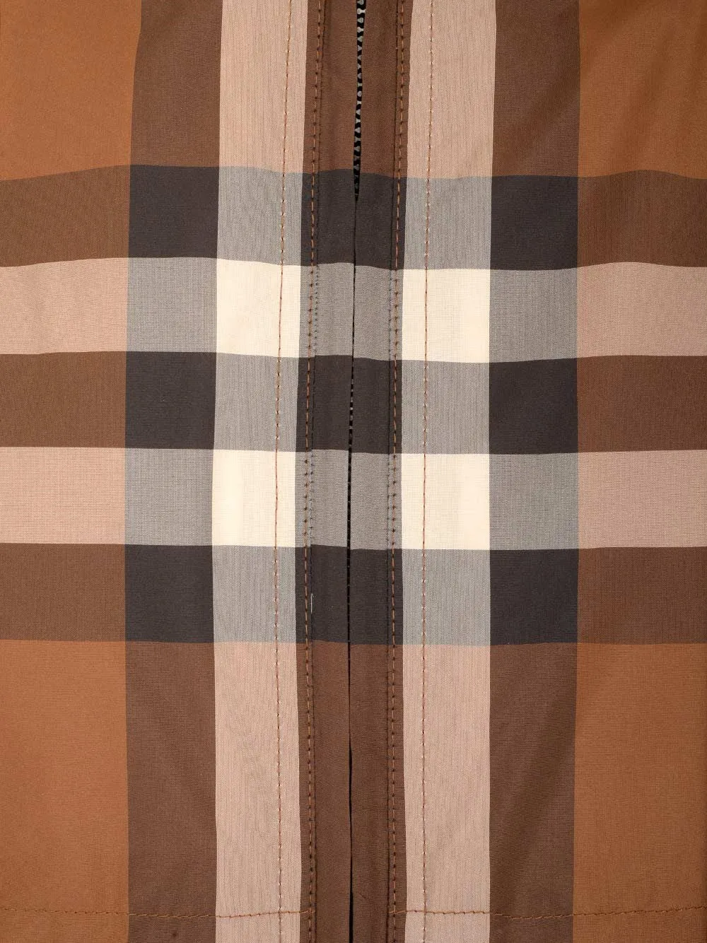 Burberry Hooded Checked Jacket