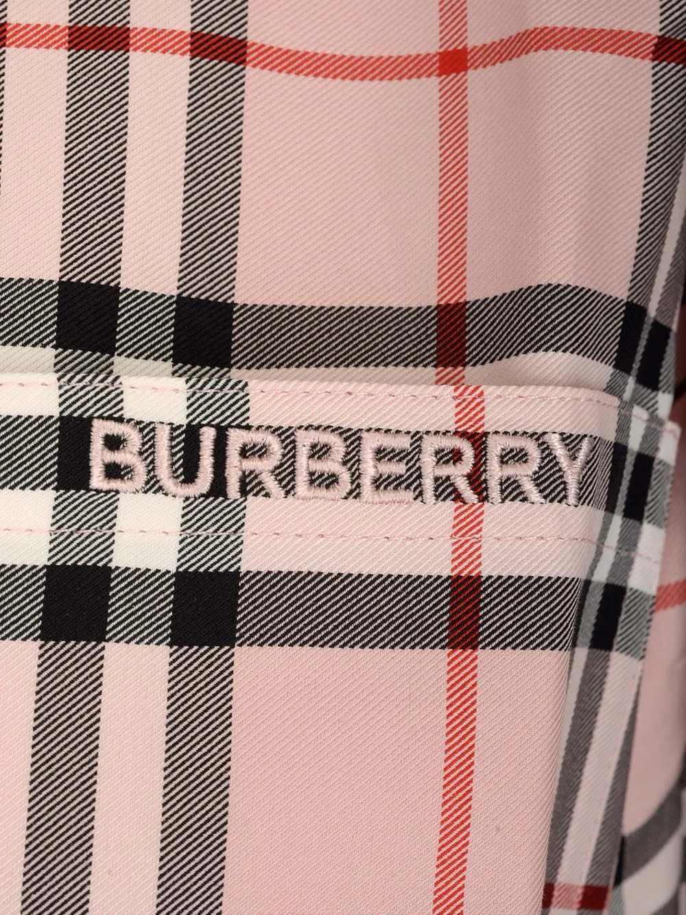 Burberry Logo Embroidered Checked Shirt