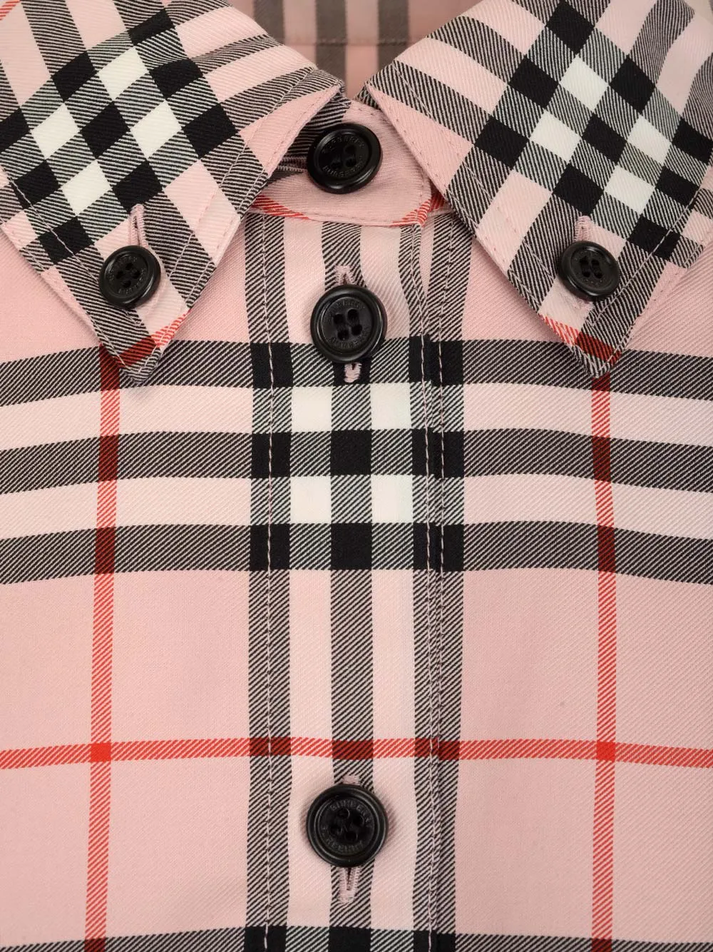 Burberry Logo Embroidered Checked Shirt