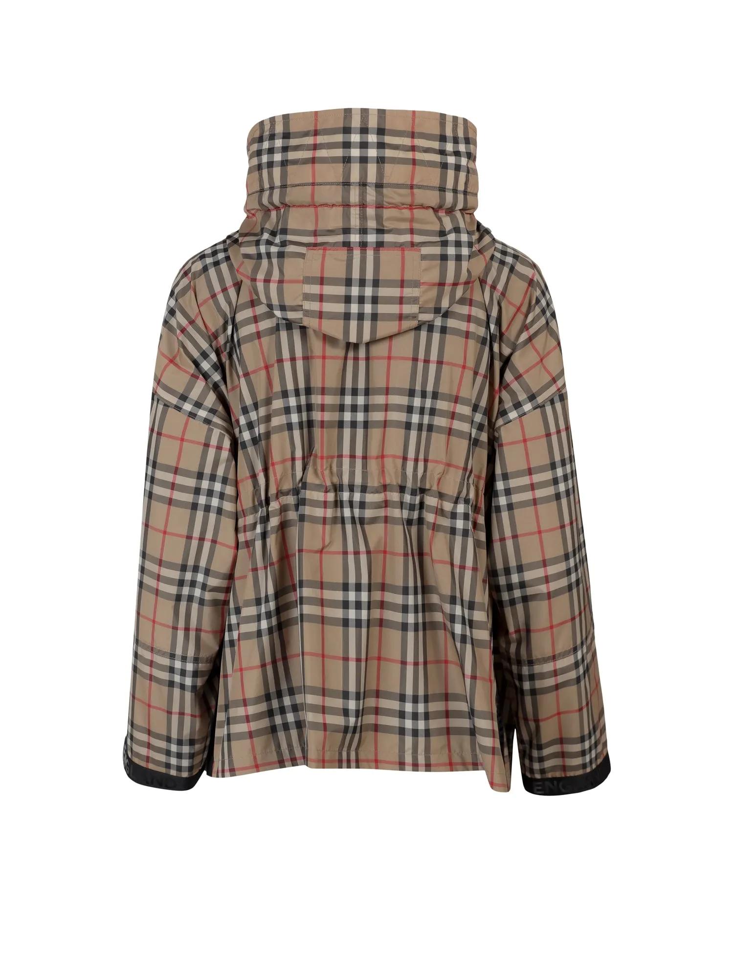 Burberry Logo Tape Hooded Jacket