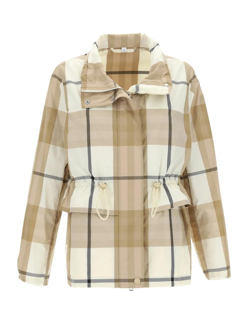 BurberryChecked Drawstring-Waist Jacket