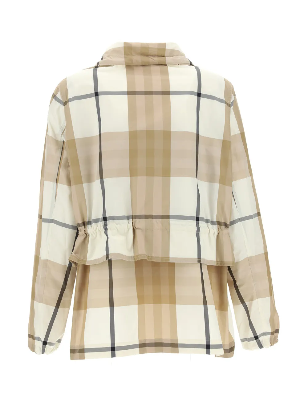 BurberryChecked Drawstring-Waist Jacket