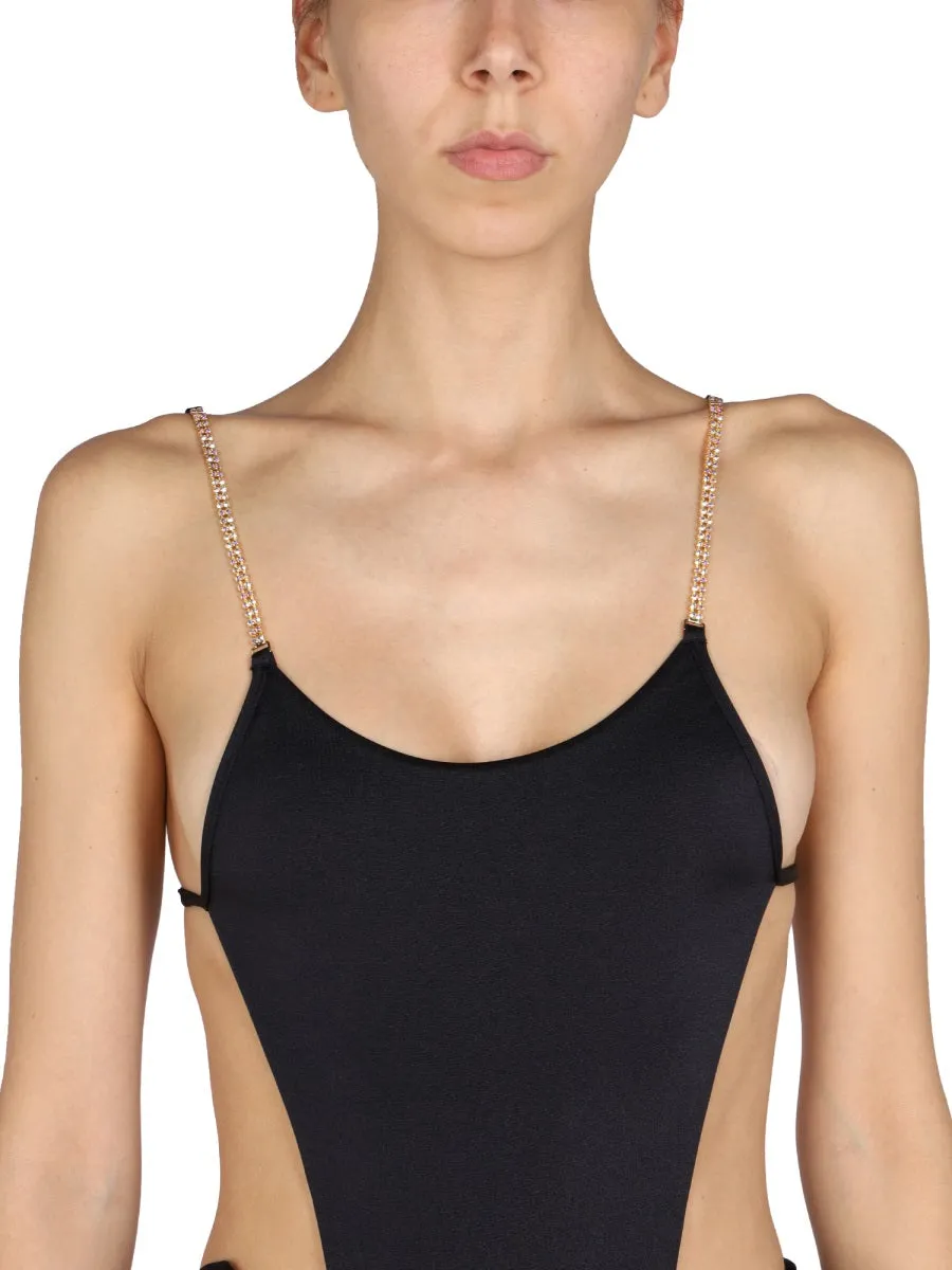 Chiara Ferragni Embellished Strap One-Piece Swimsuit