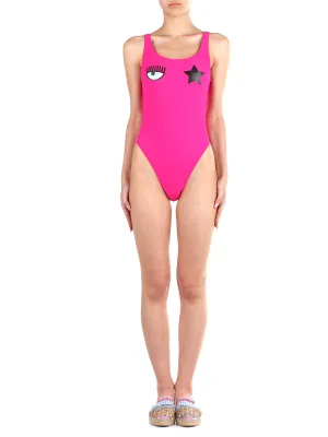 Chiara Ferragni Logo Printed One-Piece Swimsuit