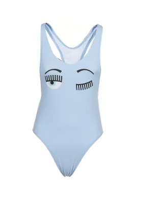 Chiara Ferragni Logo Printed Swimsuit